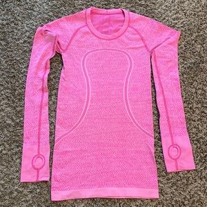 RARE Pink Lululemon Swiftly Tech Long Sleeve 2